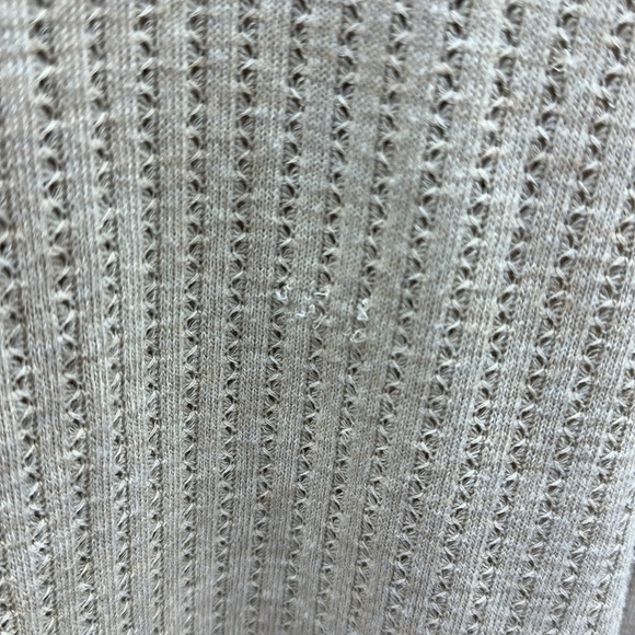 Chenault Patterned Textured Knit Long Lightweight Side Slit Duster Cardigan L - Picture 8 of 9